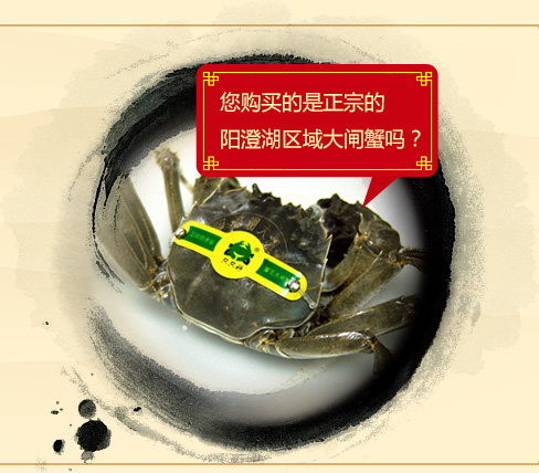 您购买的是阳澄湖区域大闸蟹吗？